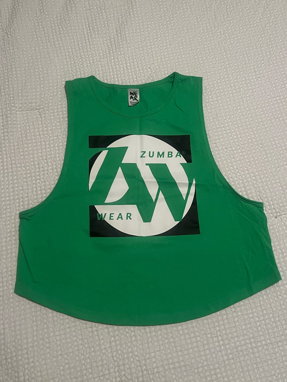 Zumba Fitness Green Cropped Logo Tank